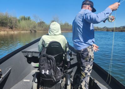 Wheelchair Accessible Fishing California, Lower Sacramento River Fly Fishing, Red Bluff CA